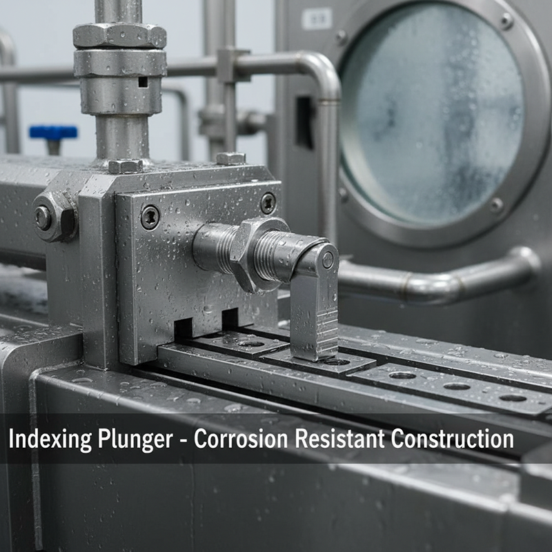 The new corrosion-resistant indexing plunger utilizes high-grade stainless steel, achieving environmental adaptability through an innovative combination of material selection and surface treatment. Core components are crafted from stainless steel series materials and undergo specialized heat treatment to form a dual protective barrier. While maintaining precise positioning functionality, it resists corrosion from various chemical media, extending the service life of the indexing plunger in harsh environments.
